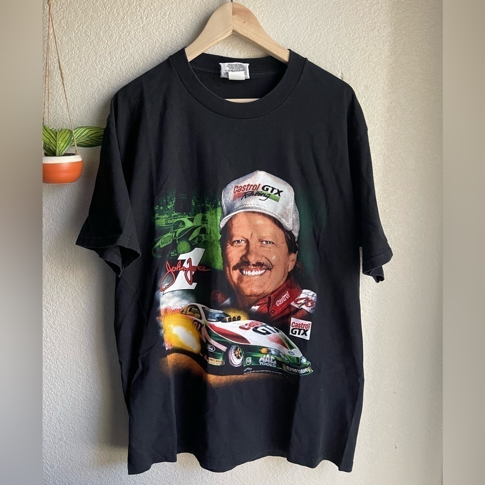 Vintage John Force Nascar T Shirt